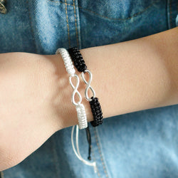 Braided Ribbon Bracelet Friendship Bracelets 2Pcs/Set