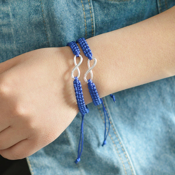 Braided Ribbon Bracelet Friendship Bracelets 2Pcs/Set