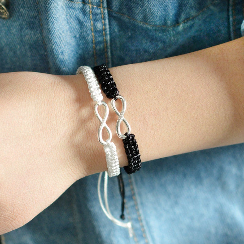 Braided Ribbon Bracelet Friendship Bracelets 2Pcs/Set