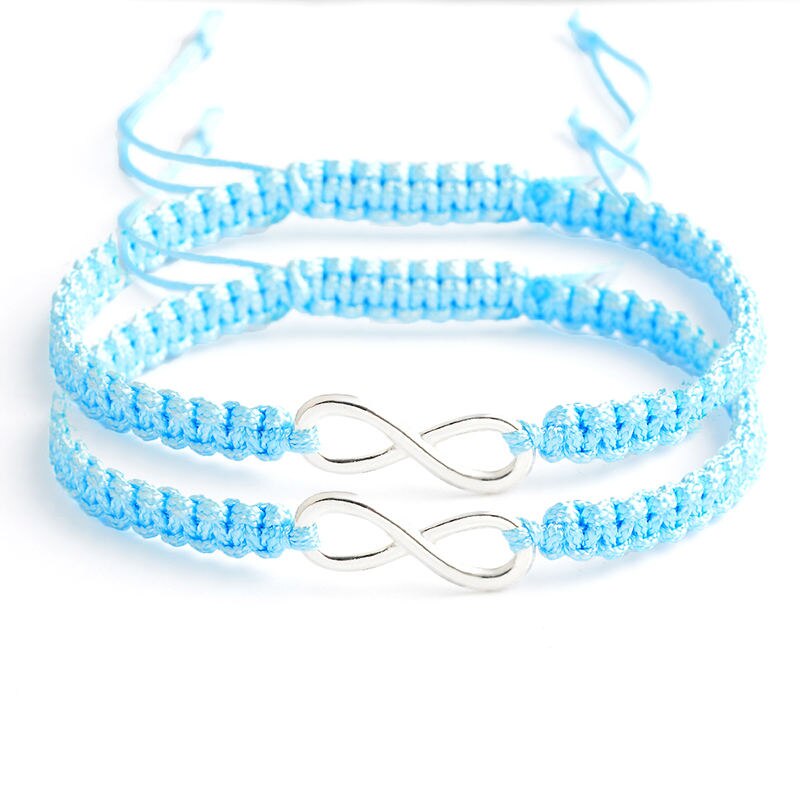 Braided Ribbon Bracelet Friendship Bracelets 2Pcs/Set