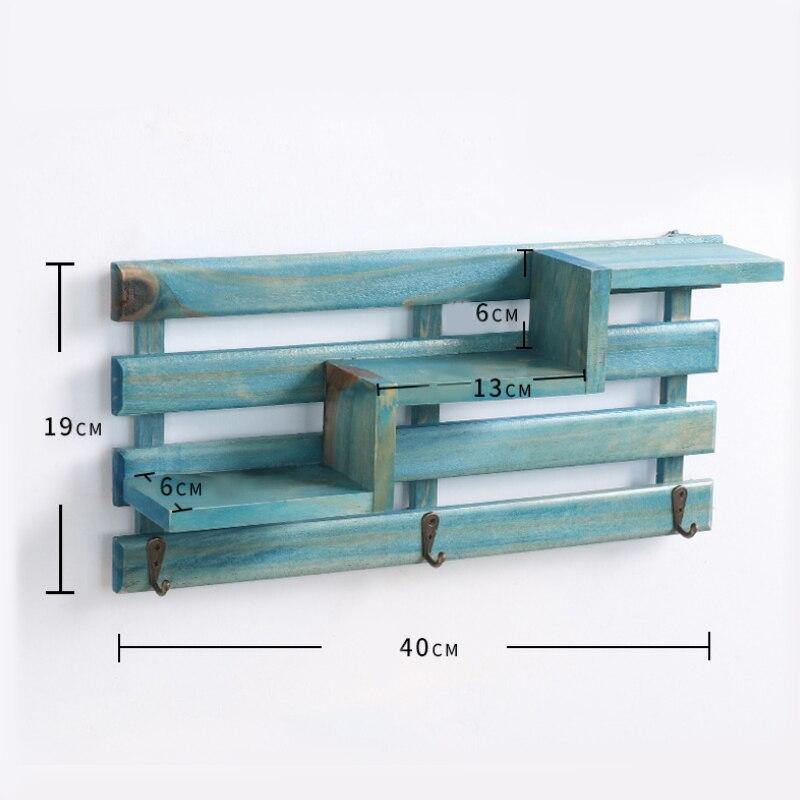 Retro Wood Wall Storage Rack Crafts - funny gifts store