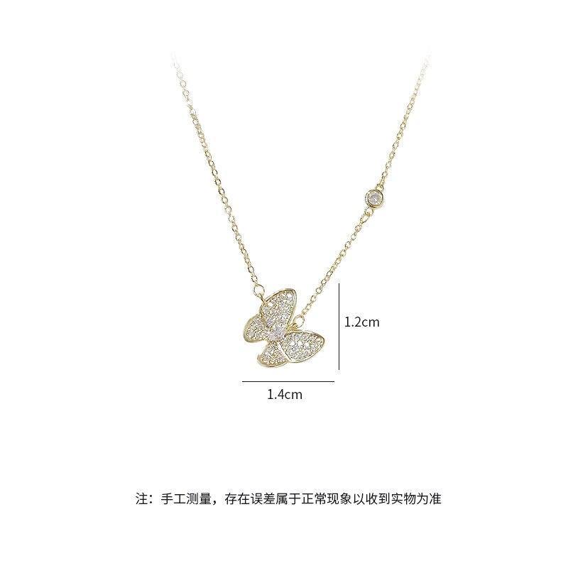 Silver Colour Butterfly Pendant Butterfly Necklace - funny gifts store