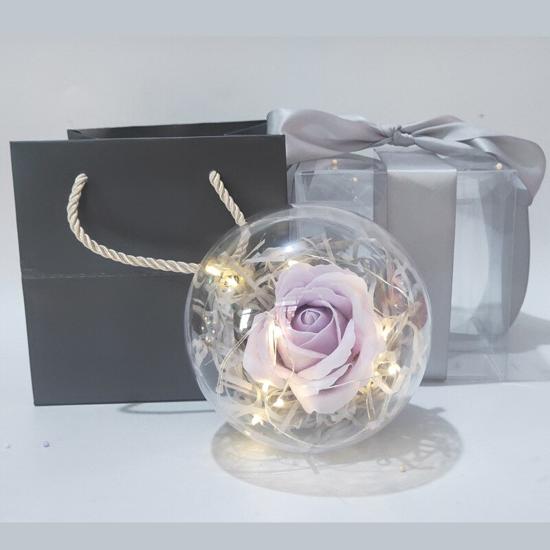 Soap Rose LED Flower Plastic Bottles Wedding Valentine's Day Birthday Gift