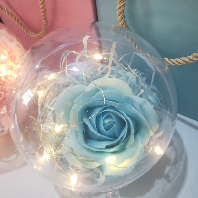 Soap Rose LED Flower Plastic Bottles Wedding Valentine's Day Birthday Gift