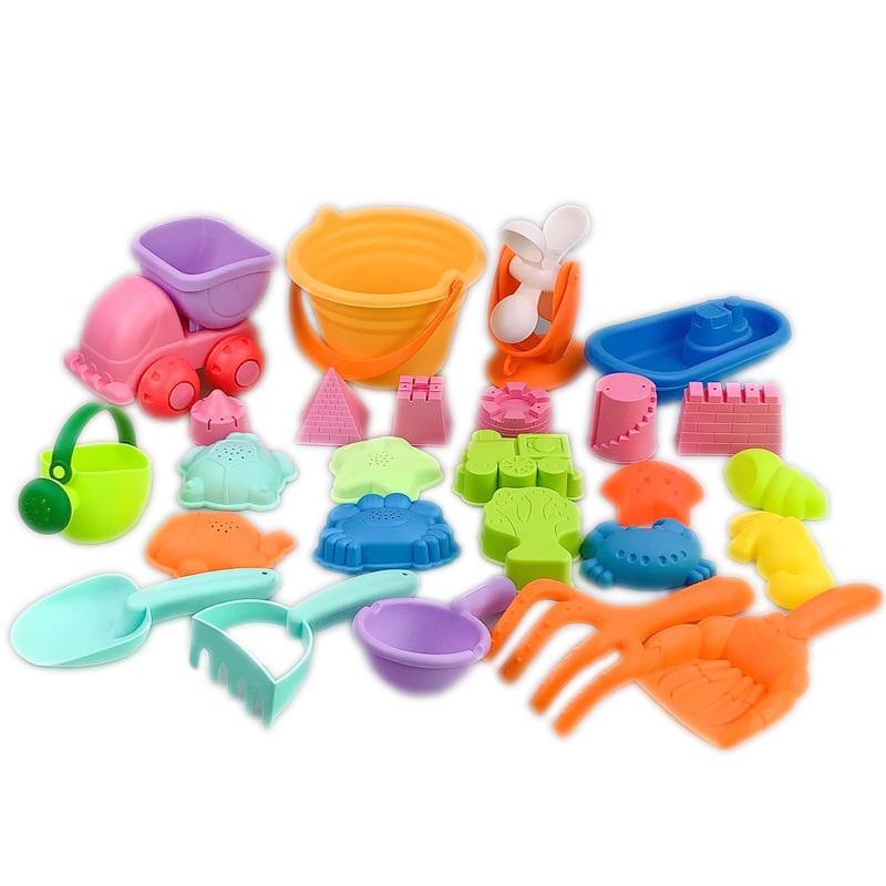 Soft Silicone Beach SandBox Set Educational Toys - funny gifts store