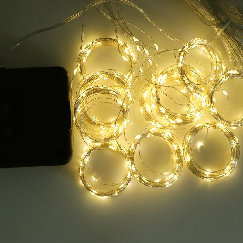 Solar Lamp LED String Lights Outdoor Modes Fairy Curtain Light