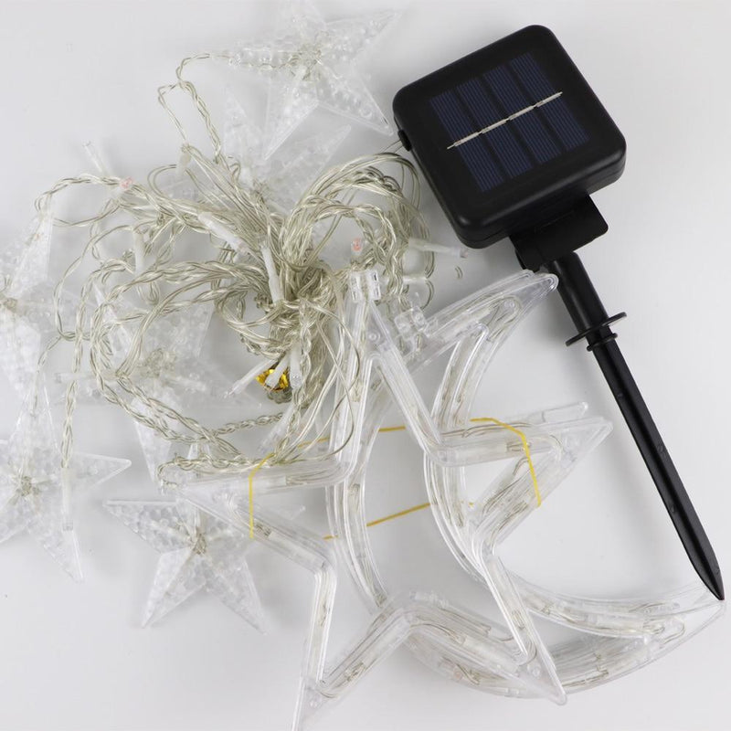 Solar Lamp Star Moon Fairy Curtain String Lights Light