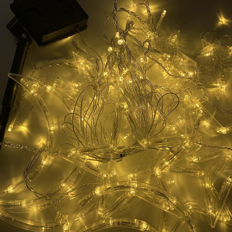 Solar Lamp Star Moon Fairy Curtain String Lights Light