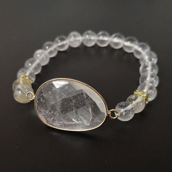 Women Round Natural Stone Beads Fashion Jewelry Bracelets - funny gifts store