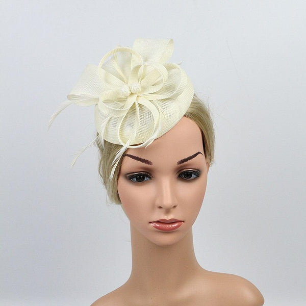 Women Chic Fascinator Hat Cocktail Wedding Party HeadWear - funny gifts store