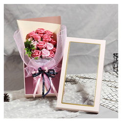 Artificial Rose Scented Soap Flower Gift Box Rose Bouquet Wedding Gift