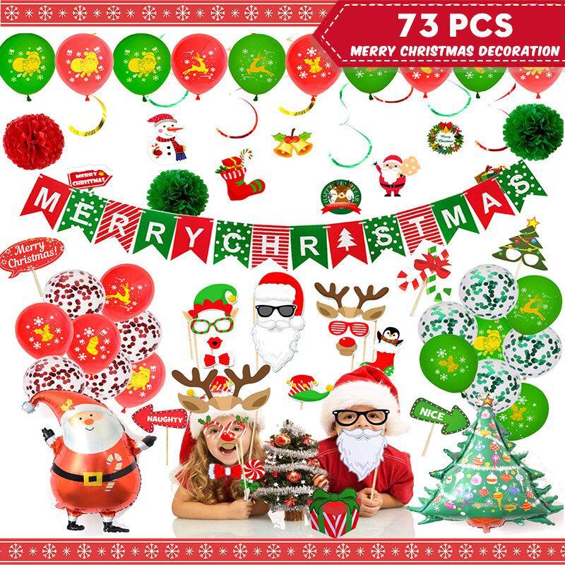 New Year Christmas Balloons Letter Party Decoration - funny gifts store