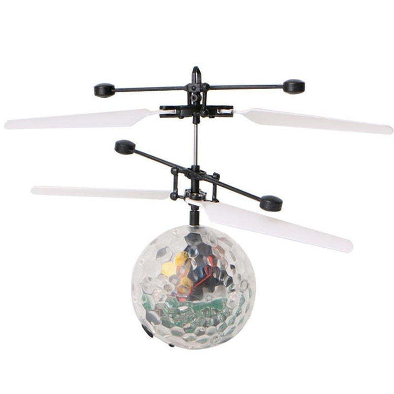 Flying Ball Infrared Induction Crystal Flashing Light USB  Educational Toys